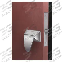 CORBIN Door Lockset: Passage Paddle Locksets, Stainless Steel, ADA Compliant, Ligature-Resistant (MPN ML2010 HPSK 630)