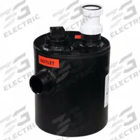 ORION Dilution Tank and Trap: 1.5 gal Capacity, 9 in Overall Dia, 9 in Overall Wd, 10 in Overall Dp (MPN OF59155-203). Key specifications — Material: Plastic; Includes: (2) Inlets; Brand: ORION.