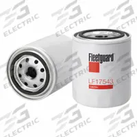 FLEETGUARD Oil Filter: 3/4"-16 Thread Size, 4 1/8 in Overall Ht, 4 1/8 in Overall Lg, Oil, Spin-On (MPN LF17543). Key specifications — Brand: FLEETGUARD; Compatible Vehicle Make: Kubota.