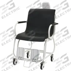 DORAN Chair Scale: Digital, kg/lb, 23 1/2 in Weighing Surface Wd, 15 in Weighing Surface Dp (MPN DS8150). Key specifications — attr1359978: DORAN; attr1359988: kg; attr1359990: UL 60601-1; attr1411948: Not IP Rated; attr1411950: Column-Mounted; attr1359996: AC Adapter; attr1411941: 0.2 lb/0.1 kg.
