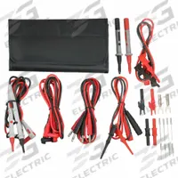 APPROVED VENDOR Test Lead Kit: CAT II 300V/CAT III 1000V, Alligator Clip/Std Probe, 1,000 V Max Volt (MPN 4WRE4). Key specifications — Brand: APPROVED VENDOR.