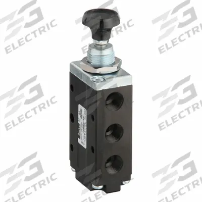 Parker Manual Air Control Valve: DirectAir 4, Four-Way / Two-Position, Button - Parker Directair 4 Series Manual Air Control Valves