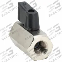 APPROVED VENDOR Manual Two-Way Ball Valve: 1/4 in, Nickel-Plated Brass, Straight, FNPT x FNPT (MPN G-CBV-25NL). Key specifications — Brand: APPROVED VENDOR; Handle: Wedge.