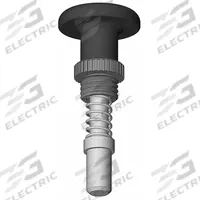Weld Mount Retractable Spring Plunger: Pull Knob, 0.5 in Plunger Wd, 0.55 in Plunger Projection (MPN GI1/2S2.25-BPL5). Key specifications — Brand: INNOVATIVE COMPONENTS; Barrel Diameter: 1 in; Barrel Length: 2.25 in.