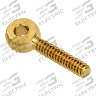 AMPG Fixed Rod End: Brass, Plain, 3/4 in Hole Center-to-End Lg, Right Hand - Brass Male Threaded Fixed Rod Ends