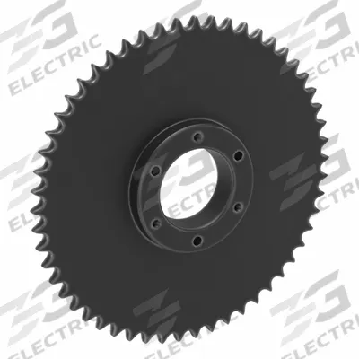 TSUBAKI Single Strand Sprocket: For 40 Chain, 54 Teeth, 8.599 in Pitch Dia - Size 40 Bushed-Bore Roller Chain Sprockets