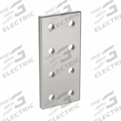 Joining Plate: Rectangular Flat Plate, 20 Series, 76 mm x 36 mm x 4 mm, For 5 mm Slot Wd, 8 Holes (MPN 093VD4080). Key specifications — Material: Aluminum; Brand: FATH INC.; Finish: Matte Chrome Plated.