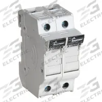 BUSSMANN Fuse Block: Finger-Safe, 2 Pole, 600 V AC, DIN Rail Mounting, Box Lug Termination (MPN CHCC2DU). Key specifications — Brand: BUSSMANN.