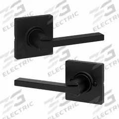 KWIKSET Door Lever Lockset: Passage Lever Locksets/Storeroom Lever Locksets, ADA Compliant (MPN 200CSL-SQT-514-6AL-RCS). Key specifications — Ligature Resistance: Not Ligature-Resistant; Brand: KWIKSET; Lockset Function ANSI Code: F75; Visual Indicator Message: No Message; Lockset Style: Rose; ADA Compliant: Yes; ANSI Lockset Function: Hall; Finish: Black Painted : Zinc.