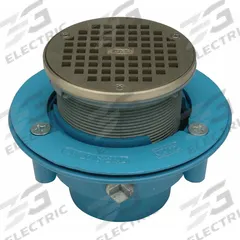 ZURN Floor Drain: 5 in Overall Dia, 2 in Nominal Pipe Size, Plastic, Nickel Bronze, Slotted, Round (MPN GR-FR05NI-P2S-PS-CC). Key specifications — Brand: ZURN.