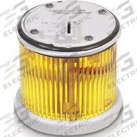 EDWARDS SIGNALING Tower Light Module: Flashing/Steady, 24V AC/24V DC, Yellow, 70 mm Overall Dia (MPN 270LEDMY24AD). Key specifications — Brand: EDWARDS SIGNALING; Compatible with Series: 200 Class; Lens Color: Yellow; Operating Voltage: 24V AC; Manufacturer Part Number: 270LEDMY24AD.