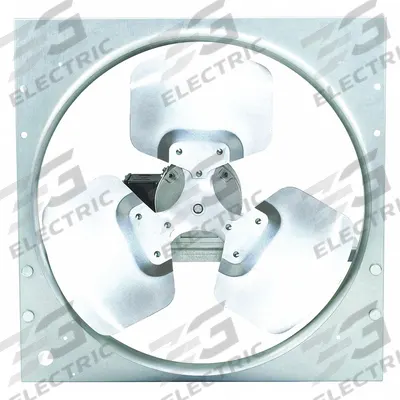Dayton Exhaust Fan: 20 in Blade, 1/2 hp, 4,452 cfm, 208-230/460V AC, 3 ph - Standard Direct-Drive Panel Exhaust Fans