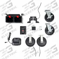 RUBBERMAID COMMERCIAL PRODUCTS Motorized Kit for Housekeeping Cart: Black, 9 1/2 in Overall Ht (MPN 2202583). Key specifications — Includes: Hardware; Lockable: Yes; Product Type: Motorized Kit for Housekeeping Cart; Brand: RUBBERMAID COMMERCIAL PRODUCTS.