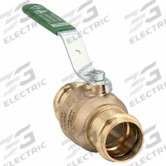 VIEGA PROPRESS Manual Two-Way Ball Valve: 1 1/4 in Size, Bronze, Straight, Press x Press, Two-Piece (MPN 79935). Key specifications — Brand: VIEGA PROPRESS; Handle: Lever.