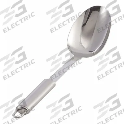 SPRING USA Serving Spoon: 13 in Overall Lg, 1.5 oz Capacity, Silver - Serving Spoons