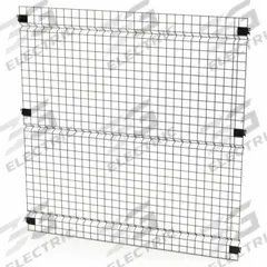 HUSKY RACK & WIRE Welded Wire Panel: 5 ft H x 5 ft W x 1 1/2 in D, Black, Powder-Coated (MPN V0505). Key specifications — attr1283297: Powder-Coated; attr1283316: Steel; attr1283313: Yes; attr1283333: HUSKY RACK & WIRE.