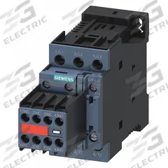 SIEMENS IEC Power Contactor: 3 Poles, 24V DC, 12 A, SIRIUS 3RT Safety Contactors (MPN 3RT20241FB443MA0). Key specifications — Brand: SIEMENS; Integrated Surge Suppression: Yes.