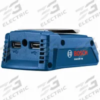 BOSCH Portable Power Adapter: 18V DC, 2 Ports, Bosch Professional 18V System Batteries, Adapter Only (MPN GAA18V-48N). Key specifications — attr1255707: Bosch Professional 18V System Batteries; attr1255721: 18V DC; attr1255720: BOSCH.