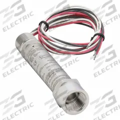 Pressure Transmitter, 30 psi (MPN E2FA5NF0415CFX03F30#). Key specifications — Process Connection Type: NPT; Intrinsically Safe: Not Specified Intrinsically Safe; Housing Material: Stainless Steel; IP Rating: IP66; Electrical Connection: 1/2 in NPT Conduit with Cable; Series: E2F; NEMA Rating: 4X; Output: 1 to 5V DC.