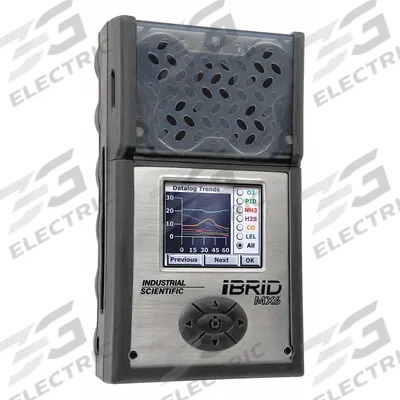 INDUSTRIAL SCIENTIFIC Multi-Gas Detector: IP64, INDUSTRIAL SCIENTIFIC MX6 iBrid, Alkaline - Multi-Gas Detectors