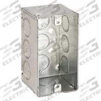 RACO Electrical Box: Steel, Steel Material & Nominal Size, 1 Gangs, 2 1/8 in Box Dp, 2 1/8 in Box Wd (MPN 670RAC). Key specifications — Brand: RACO; Bracket Style: Without Bracket; Clamp Style: Without Clamps.