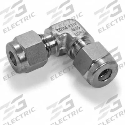 HAM-LET Compression Fitting Adapter: 1 in OD x 1 in OD Fitting Size, Tube x Tube - Double-Ferrule Stainless Steel Fittings