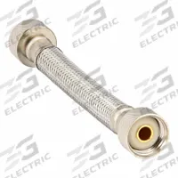ACORN Braided Supply Hose: Air-Trol®/Penal-Trol®, Stainless Steel, 1/4 in Overall Wd, Silver (MPN 2195-010-000). Key specifications — Color: Silver; Compatible Series: Air-Trol®; Includes: Braided Hose; Product Type: Braided Supply Hose; Brand: ACORN; Material: Stainless Steel.