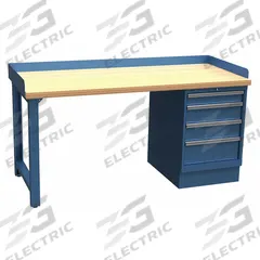 LISTA Workbench: Fixed Ht, Butcher Block, 72 in x 30 in, 1,000 lb Overall Load Capacity, Blue (MPN XSWB82-72BTBB). Key specifications — Brand: LISTA.