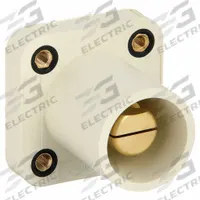 Single Pole Receptacle: White, Straight Taper Nose Mating, Threaded Stud Termination, 400 A (MPN HBLMRSCW). Key specifications — Series: 16; Receptacle Gender: Male; Brand: HUBBELL.