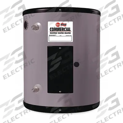 RHEEM Electric Water Heater: 208V, 10 gal, 4,500 W, Single Phase, 22.87 in Ht - Compact Commercial Electric Water Heaters