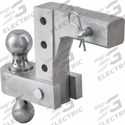 BUYERS PRODUCTS Dual Ball Hitch: Class 4, 2 in Compatible Ball Shank Dia - Adjustable Hitches