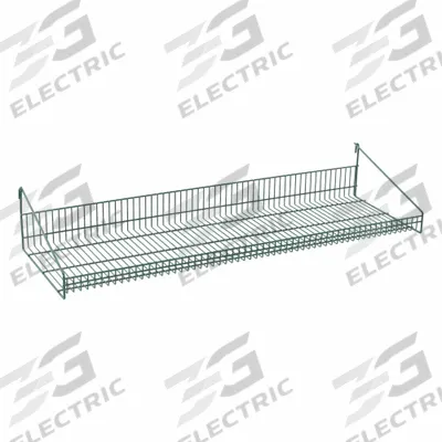 METRO Shelf: 47 1/4 in x 15 3/8 in x 7 3/4 in, 50 lb Load Capacity, Steel, Epoxy Coated - Shelves for Wire Grid Panels