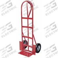 DAYTON General Purpose Hand Truck: 400 lb, Single-Loop Handle, Red, Steel, Semipneumatic (MPN 3W088). Key specifications — Brand: DAYTON; Color: Red.