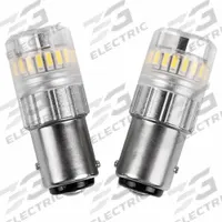 GROTE Compact LED Bulb: LED, Double Contact Index (BAY15d), (S) Sign, S8, 1157, 9 to 16V AC/DC (MPN 94811-4). Key specifications — Light Color: White; Trade Number: 1157; Voltage: 9 to 16V AC/DC; Brand: GROTE; Bulb Shape: S8.