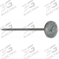 WINTERS Dial Pocket Thermometer: 50°F to 500°F /10°C to 260°C, +/- 1% Accuracy, 5 in Stem Lg (MPN TBM10050B11). Key specifications — Temperature Units: Celsius; Accuracy: +/- 1%; Brand: WINTERS.