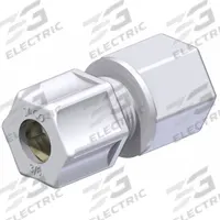 JACO Female Compression Connector: 3/8 in OD x 3/8 in Pipe Size, Compression x FNPT, Nylon, 5 PK (MPN 25-6-6-N-PG). Key specifications — Brand: JACO.