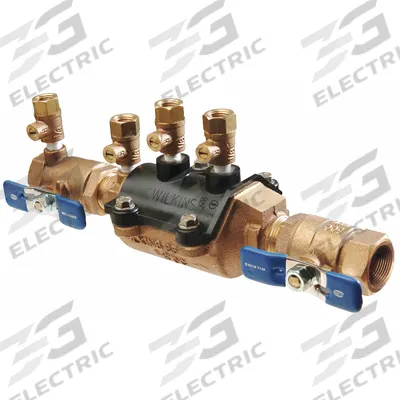 ZURN WILKINS Backflow Preventer: 350, 3/4 in Pipe Size, Flange x Flange, 11 in Overall Lg - Zurn Double Check Backflow Preventers