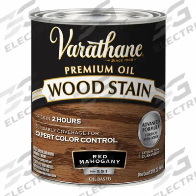 VARATHANE Wood Stain: Wood Stain, Interior, Oil, 1 qt Container Size, Wood, Satin - Wood Stains