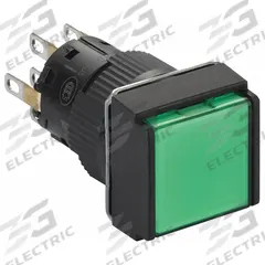 SCHNEIDER Illuminated Push Button: Illuminated, Flush Profile, Non-Metallic, 16 mm, DPDT (MPN XB6ECW3B2P). Key specifications — Brand: SCHNEIDER; Action: Momentary; Series: XB6E; Terminal Connection: Quick Connect; Push Button Material Type: Non-Metallic.