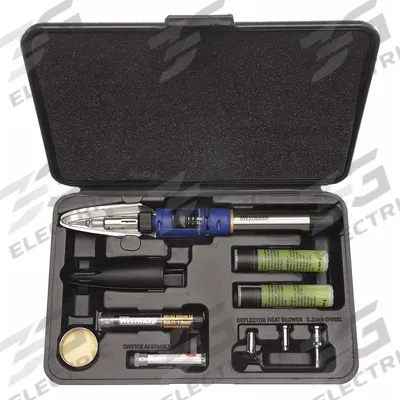 WESTWARD Butane Soldering Iron Kit: PRO - 3-in-1 Butane Soldering Irons