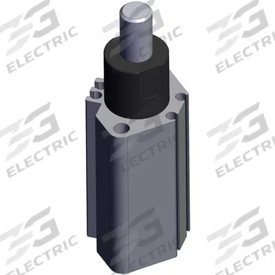 SMC Stopper Air Cylinder: 20 mm Bore Dia, 20 mm Stroke Lg, Both Ends Tapped Mounting - Pallet Stopping Extruded Cylinders