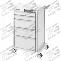 MARKETLAB Compact Medical Supply Cart: Aluminum, (2) Swivel/(2) Swivel with Brake, White, White (MPN 18087E). Key specifications — Material: Aluminum; Drawer Color: White; Brand: MARKETLAB; Caster/Wheel Configuration: (2) Swivel; Cabinet Color: White.