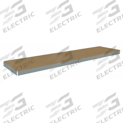 TENNSCO Shelf: 96 in x 24 in, 1,250 lb Load Capacity, Particleboard, Gray - Particleboard Decking Shelf Kits for Boltless Shelving