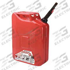 FLAME SHIELD Gas Can: 5 gal Capacity, Gasoline, Metal, Red (MPN 5810). Key specifications — Brand: FLAME SHIELD; Compatible Fuel: Gasoline.