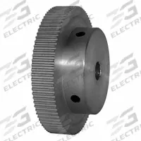 DAYTON Timing Pulley: Modified Curvilinear, Fixed, For GT Timing Belt Section, For 6 mm Belt Wd (MPN 90-2P06M6A8). Key specifications — Brand: DAYTON; Finish: Clear Anodized; For Belt Series: Powerhouse®.