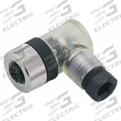 IFM M12 Circular Connector: A Coded, 4 Socket, M12 Female Thread, IP68, Screw Terminals, 90° Angle (MPN E11510). Key specifications — Connector Body Type: Socket; Coding: A; Brand: IFM; Voltage Rating: 10 to 30V DC; Thread Size: M12; Mounting Type: Front Mounting; Mounting Style: Female Thread; IP Rating: IP68.
