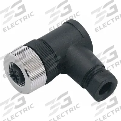 IFM Circular Connector: C Coded, 3 Socket, M12 Female Thread, IP67, Screw Terminals - Field-Wireable Industrial M12 Circular Connectors