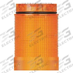 WERMA Tower Light Module: Flashing/Strobe, 24V DC, Yellow, 40 mm Overall Dia, 59 mm Overall Ht (MPN 63432055). Key specifications — Brand: WERMA; Compatible with Series: KombiSIGN 40; Lens Color: Yellow; Operating Voltage: 24V DC; Manufacturer Part Number: 63432055.