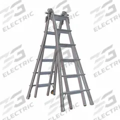 LITTLE GIANT Combination Ladder: 6 Configurations, Aluminum, 300 lb Load Capacity, 52 lb Wt (MPN 15226). Key specifications — attr1049787: LITTLE GIANT.
