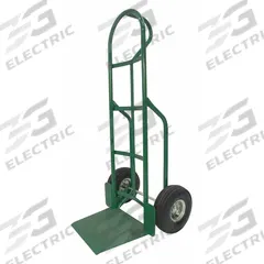 APPROVED VENDOR General Purpose Hand Truck: 800 lb, Single-Loop Handle, Green, Steel, Pneumatic (MPN 9KF39). Key specifications — Brand: APPROVED VENDOR; Color: Green.